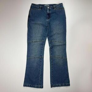 Adolfo Vintage 90s/Y2K Bootcut Jeans‎ with Grommet Embellishments